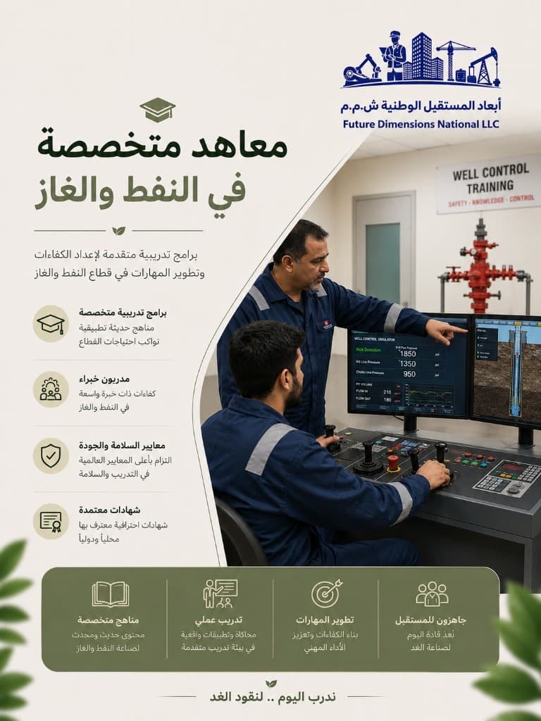 Oil & Gas Training promotional brochure